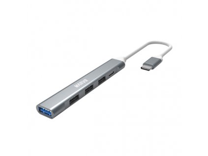 USB (3.0) hub 5-port, UH008, kovová, Marvo