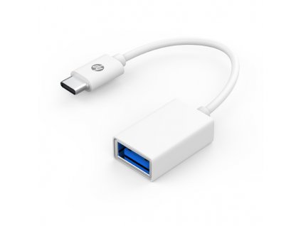 USB redukce, (3.0), USB C samec - USB A samice, bílá, Hewlett-Packard DHC-TC105