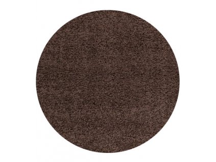 Kusový koberec Life Shaggy 1500 brown kruh