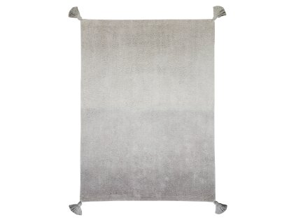 Bio koberec kusový, ručně tkaný Ombré Dark Grey - Grey
