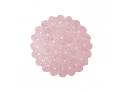 Bio koberec kusový, ručně tkaný Little Biscuit Pink