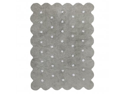 Bio koberec kusový, ručně tkaný Biscuit Grey