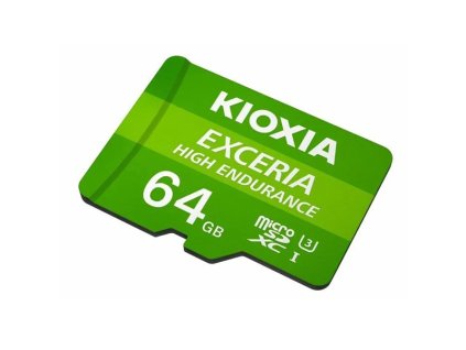 Kioxia Paměťová karta  Exceria High Endurance (M303E), 64GB, microSDXC, LMHE1G064GG2, UHS-I U3 (Class 10)