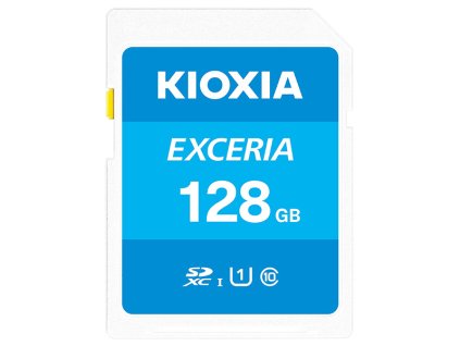 Kioxia Paměťová karta Exceria (N203), 128GB, SDXC, LNEX1L128GG4, UHS-I U1 (Class 10)