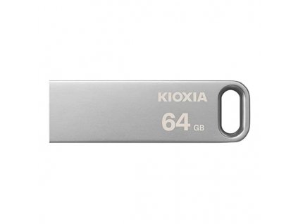 Kioxia USB flash disk, USB 3.0, 64GB, Biwako U366, Biwako U366, stříbrný, LU366S064GG4