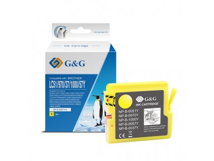 G&G kompatibilní ink s LC-1000Y, LC-970Y, NP-B-0051Y/1000Y/970Y, yellow, 400str.