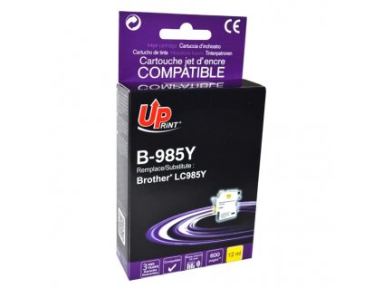 UPrint kompatibilní ink s LC-985Y, yellow, 12ml, B-985Y, pro Brother DCP-J315W