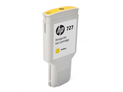 HP originální ink F9J78A, HP 727, yellow, 300ml, HP DesignJet T1530,T2530,T930,T1500,T2500,T920