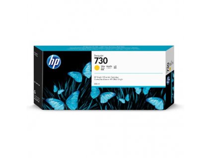 HP originální ink P2V70A, HP 730, yellow, 300ml, HP HP DesignJet T1700 44 printer series, T1700dr 44