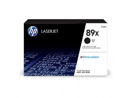 HP originální toner CF289X, black, 10000str., HP 89X, high capacity, HP LJ Enterprise M528, M507, Managed E50145dn, O