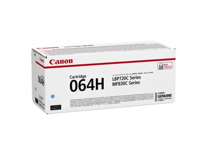 Canon originální toner 064 H C, 4936C001, cyan, 10500str., high capacity