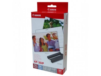 Canon Papír pro termosublimační tiskárny, KP-36IP, termosublimační papír, s inkoustovou kazetou typ 7737A001, bílý, CP-220, 330, 1