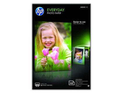 HP Everyday Photo Paper, Glossy, CR757A, foto papír, lesklý, bílý, 10x15cm, 4x6", 200 g/m2, 100 ks, inkoustový