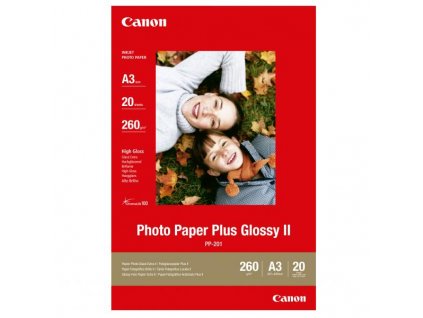 Canon Photo Paper Plus Glossy, foto papír, lesklý, bílý, A3, 275 g/m2, 20 ks, PP-201 A3, inkoustový