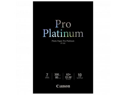 Canon Photo Paper Pro Platinum, foto papír, lesklý, bílý, A3+, 13x19", 300 g/m2, 10 ks, PT-101 A3+, inkoustový