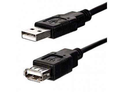 Logo Economy USB prodlužka (2.0), USB A samec - USB A samice, 1.8m, černý