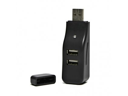 USB (2.0) HUB 4-port, 335, černá, LED signalizace