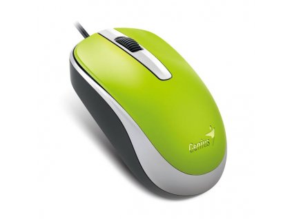 Myš drátová, Genius DX-120, zelená, optická, 1200DPI