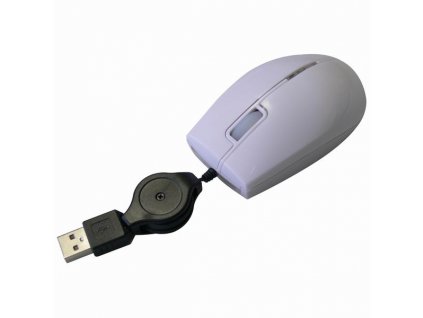Myš drátová, All New M-92, bílá, optická, 800DPI