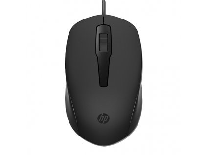 Myš drátová, HP 150, černá, optická, 1600DPI