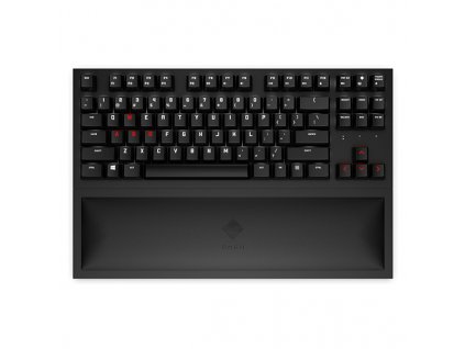 HP Omen Spacer TKL, klávesnice integrovaná, US, herní, mechanická, podsvícená typ 2.4 [GHz], bezdrátová, černá