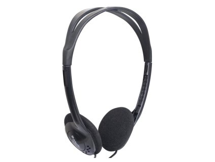 Defender Aura 101, sluchátka, ovládání hlasitosti, černá, otevřená, 3.5 mm jack