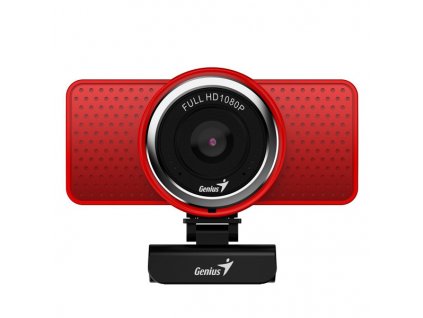 Genius Full HD Webkamera ECam 8000, 1920x1080, USB 2.0, červená, Windows 7 a vyšší, FULL HD, 30 FPS