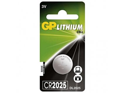 Baterie lithiová, CR2025, 3V, GP, blistr, 1-pack