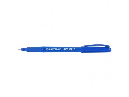 Centropen, liner 4621, modrý, 10ks, 0.3mm, jemný plastový hrot v kovové objímce, cena za 1ks