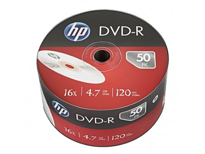 HP DVD-R, DME00070-3, 4.7GB, 16x, bulk, 50-pack, bez možnosti potisku, 12cm, pro archivaci dat