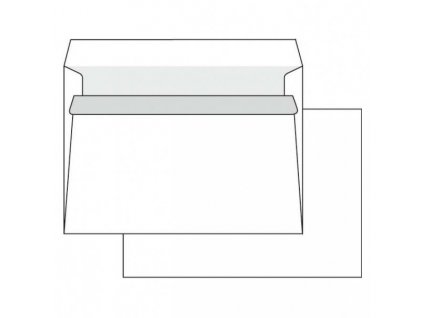 Obálka samolepicí, C6, 114 x 162mm, bílá, Krpa, poštovní, 1000ks
