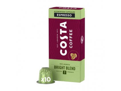 Kávové kapsle Nespresso espresso, Bright Blend 100% Arabica Espresso, 10 kapslí, krabička