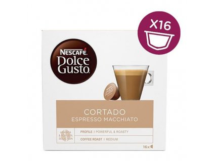 Kávové kapsle Nescafé Dolce Gusto cortado, 3x16 kapslí, velkoobchodní balení karton