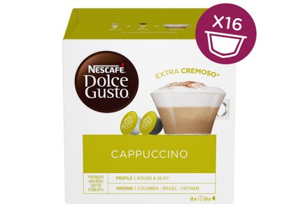 Kávové kapsle Nescafé Dolce Gusto cappuccino, 3x16 kapslí, velkoobchodní balení karton