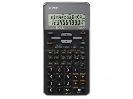 Sharp Kalkulačka EL-531THGY, černá, školní