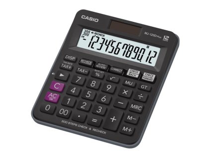 Casio Kalkulačka MJ 120 D PLUS, černá, stolní