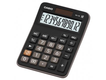 Casio Kalkulačka MX 12 B, černá, stolní