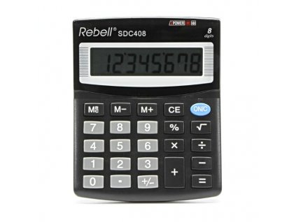 Rebell Kalkulačka RE-SDC408 BX, černá, stolní, osmimístná