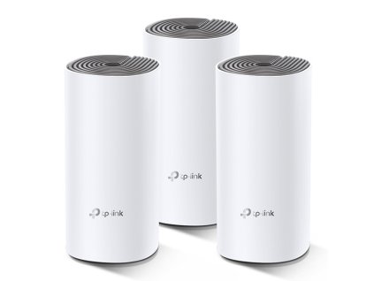 TP-LINK Wifi Mesh kit Deco E4(3-pack) 2.4GHz a 5GHz, přístupový bod, IPv6, 1200Mbps, integrovaná anténa, 802.11ac, 3Pack, ISP, rod