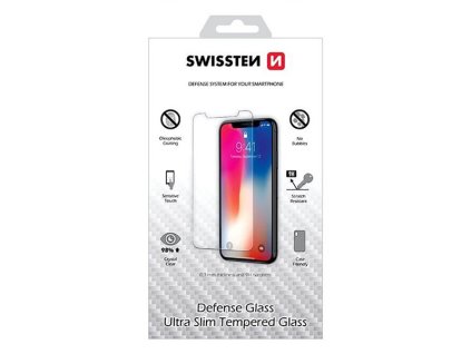 Ochranné temperované sklo Swissten, pro Apple iPhone X/XS, černá, Defense glass