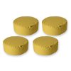 GADEO výhodná 4-dílná sada meditačních sedáků UNI, tmavě žlutá (Výplň polštář se špaldovými slupkami + potah)