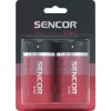 Baterie alkalická, velký monočlánek, D, 1.5V, Sencor, blistr, 2-pack