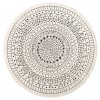 Kusový koberec Twin-Wendeteppiche 103101 creme schwarz kruh – na ven i na doma