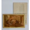 2624 2 drevena vanocni retro pohlednice pozehnane vanoce