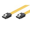 Kabel k hardisku datový SATA, 0.5 m, žlutý, 6 Gb/s