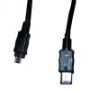 FireWire kabel IEEE 1394, 2 m, černý, Logo blistr