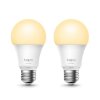 LED žárovka TP-LINK Tapo L510E, E27, 220-240V, 8.7W, 806lm, 2700k, teplá, 15000h, stmívatelná chytrá Wi-Fi žárovka, 2 kusy v balen