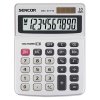 Sencor Kalkulačka SEC 377/10, šedá, stolní, desetimístná, duální napájení, kovový štítek pro větší odolnost