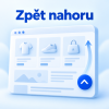 Tlačítko Zpět nahoru pro Shoptet – ilustrace