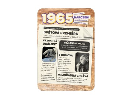 Retro přání - 1965